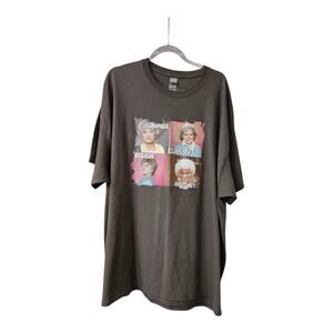 The Golden Girls Group Photo Gray Graphic T-Shirt Short Sleeve Sz 3X Crew Neck
